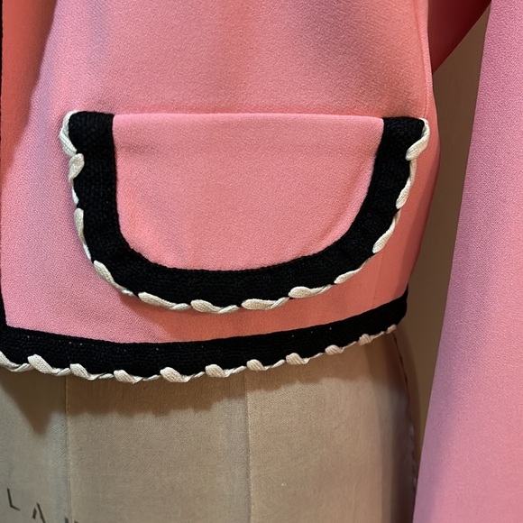 Moschino Cheap Chic Pink Black Crop Jacket - Picture 4 of 15